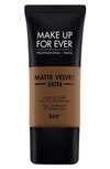 Make Up For Ever Matte Velvet Skin Full Coverage Foundation R540 Dark Brown 1.01 oz/ 30 ml In R540-dark Brown