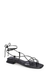 Topshop Peggy Strappy Sandal In Black