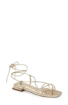 Topshop Peggy Strappy Sandal In Gold