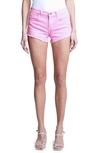 L Agence Audrey Cutoff Shorts In Rose Bloom