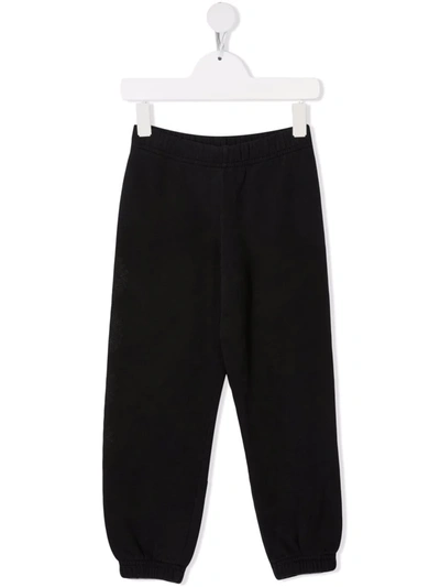 Erl Kids' Slim-fit Elasticated Track Pants In Black