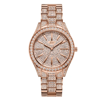 Jbw Women's Cristal Diamond (1/8 Ct. T.w.) Watch In 18k Rose Gold-plated Stainless-steel Watch 38mm In Gold / Gold Tone / Rose / Rose Gold / Rose Gold Tone