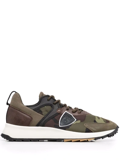 Philippe Model Royal Camouflage Sneakers In Green