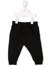 Dsquared2 Icon Graffiti-print Track Pants In 黑色