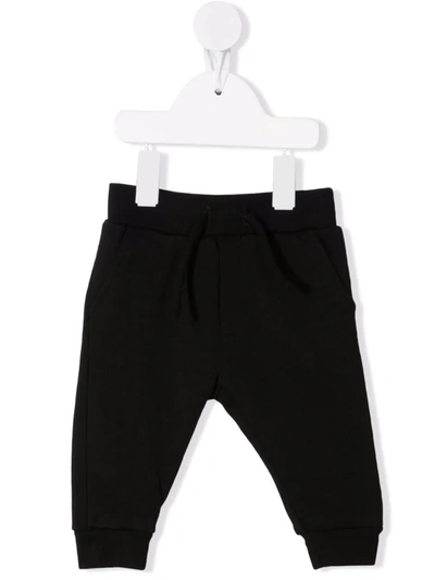 Dsquared2 Babies' Icon Graffiti-print Track Trousers In Nero