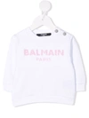 BALMAIN LOGO-PRINT SWEATSHIRT