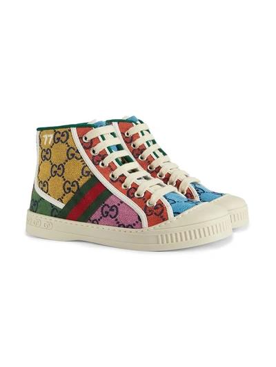 Gucci Kids' Tennis 1977 High-top Trainers In Green