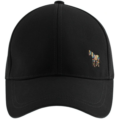 Paul Smith Zebra Logo Baseball Cap In Black