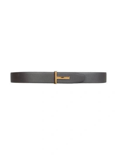 Tom Ford Belt With T-buckle In Brown
