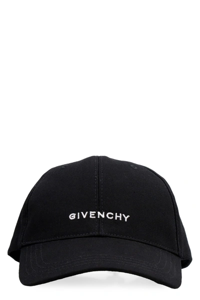 Givenchy Embroidered Logo Cap In Black