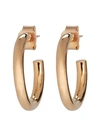 Meadowlark Medium Taboo Tube Hoop Earrings In Gold