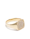 Tom Wood 9kt Yellow Gold Mini Cushion Diamond Ring In Gold