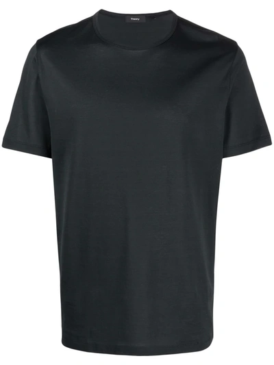 Theory Short Sleeve Regular Fit T-shirt In Eclipse