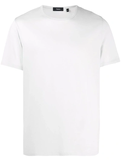Theory Round-neck Short-sleeved T-shirt In White