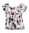 Alexander Mcqueen White Ruffle Neck Blouse - Atterley In White