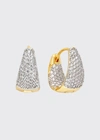 Fallon Cubic Zirconia Pave Mini Huggie Hoop Earrings In Gold