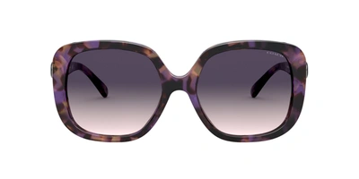 Coach 0hc8292 561236 Oversized Square Sunglasses In Violet