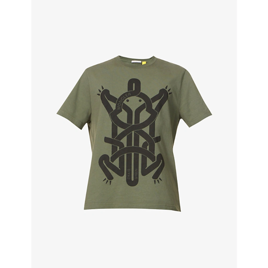 MONCLER　craig green　22ss　Tシャツ　ブラック Ｌ Moncler Genius Tee With Frog Print By Craig Green | ModeSens