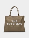 MARC JACOBS (THE) THE LARGE TOTE BAG - MARC JACOBS -  SLATE GREEN - COTTON