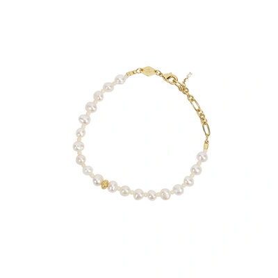 Anni Lu Stellar Pearl Bracelet In Gold