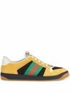 GUCCI GUCCI MEN'S YELLOW LEATHER SNEAKERS,5762239PYQ01097 7