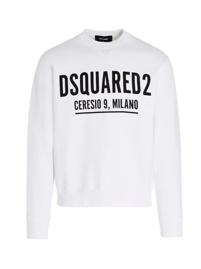 Dsquared2 White Ceresio 9 Cool Sweatshirt