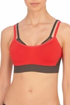 Natori Gravity Contour Underwire Coolmax Sports Bra (30b) In Tango/onyx