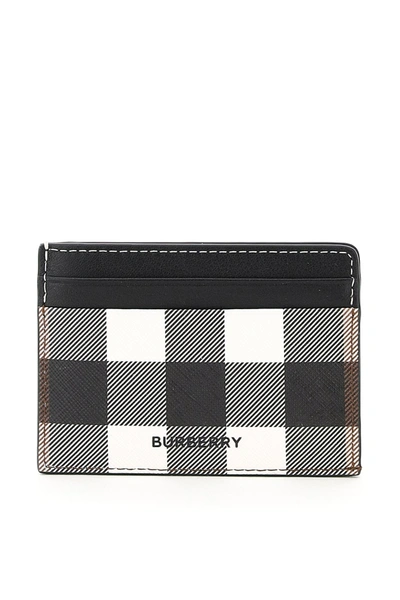 Burberry E-canvas Credit Card Holder In Mixed Colours