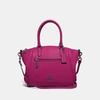 Coach Elise Satchel In Pewter/cerise