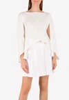 Irene Luft Cape High-low Top In White