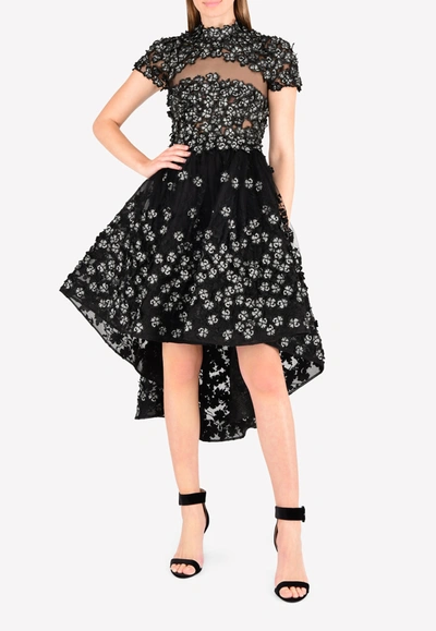Irene Luft Black Garland Dress