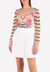 TEMPERLEY LONDON CHIMERA V-NECK TOP,17CMR51894