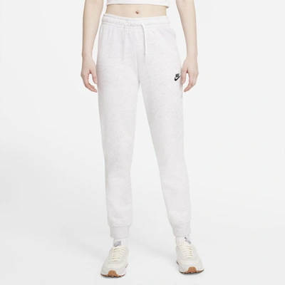 Nike Sportswear Women's Fleece Pants In Birch Heather,white,black