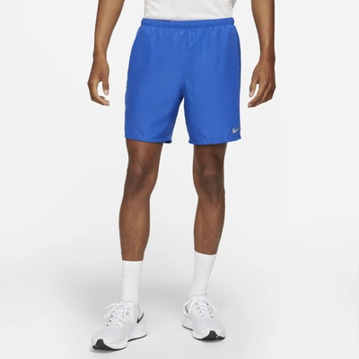 Nike Men's Challenger 7" Brief-lined Running Shorts In Blue
