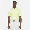 Nike Dri-fit Vapor Men's Graphic Golf Polo In Light Lemon Twist,black