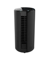 Vornado Atom 1 Compact Oscillating Tower Circulator Fan In Black