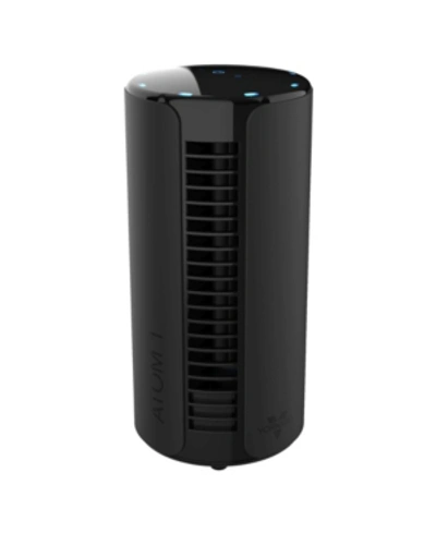 Vornado Atom 1 Compact Oscillating Tower Circulator Fan In Black