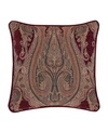J Queen New York Garnet Decorative Pillow, 20" X 20" In Medium Red