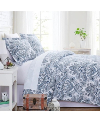 Southshore Fine Linens Enchantment Extra Soft 3 Pc. Duvet Cover Set, King/california King In Blue