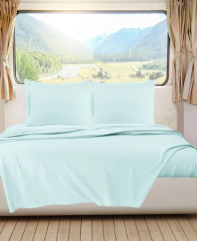 Nestl Bedding Premier 1800 Series Deep Pocket Bed 4 Piece Sheet Set, Rv Queen In Aqua