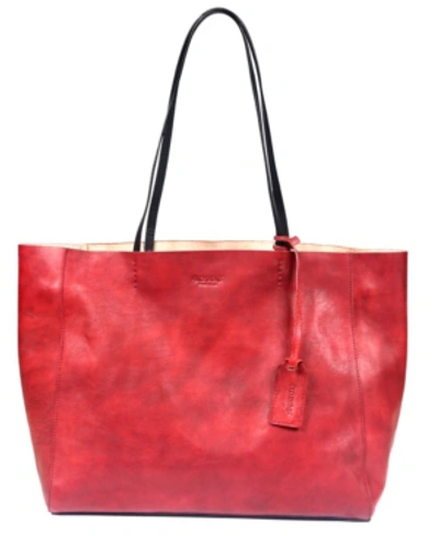 Old Trend Women's Genuine Leather Out West Tote Bag In Red