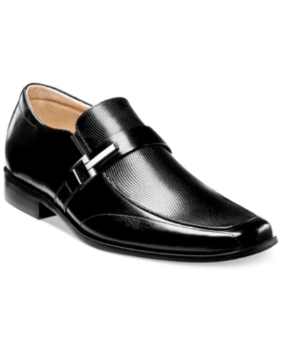 Stacy Adams Men's Beau Bit Perforated Leather Loafer In Black