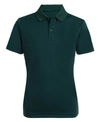 Nautica Short Sleeve Performance Polo Uniform Shirt In Hunter Green