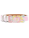 Gcds Tie-dye Print Buckle Belt In White