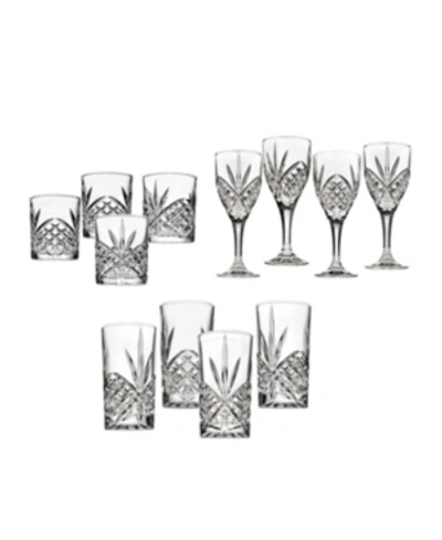 Godinger Dublin 12 Piece Drinkware Set In Clear