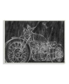 Stupell Industries Monotone Black And White Motorcycle Sketch Wall Plaque Art, 13" L X 19" H In Multi