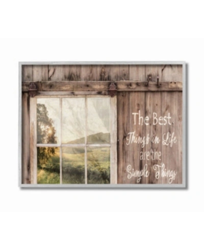 Stupell Industries Simple Things Rustic Barn Window Distressed Photograph, 11" L X 14" H In Multi