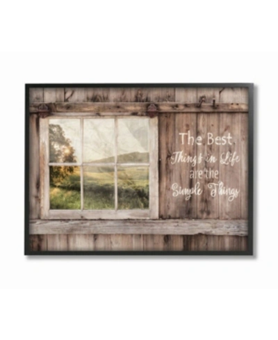 Stupell Industries Simple Things Rustic Barn Window Distressed Photograph, 11" L X 14" H In Multi