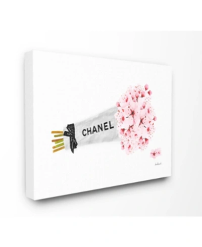 Stupell Industries Fashion Chanel Wrapped Cherry Blossoms Canvas Wall Art, 16" L X 20" H In Multi
