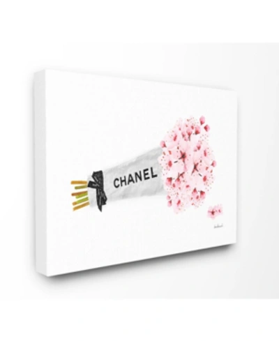 Stupell Industries Fashion Chanel Wrapped Cherry Blossoms Canvas Wall Art, 24" L X 30" H In Multi